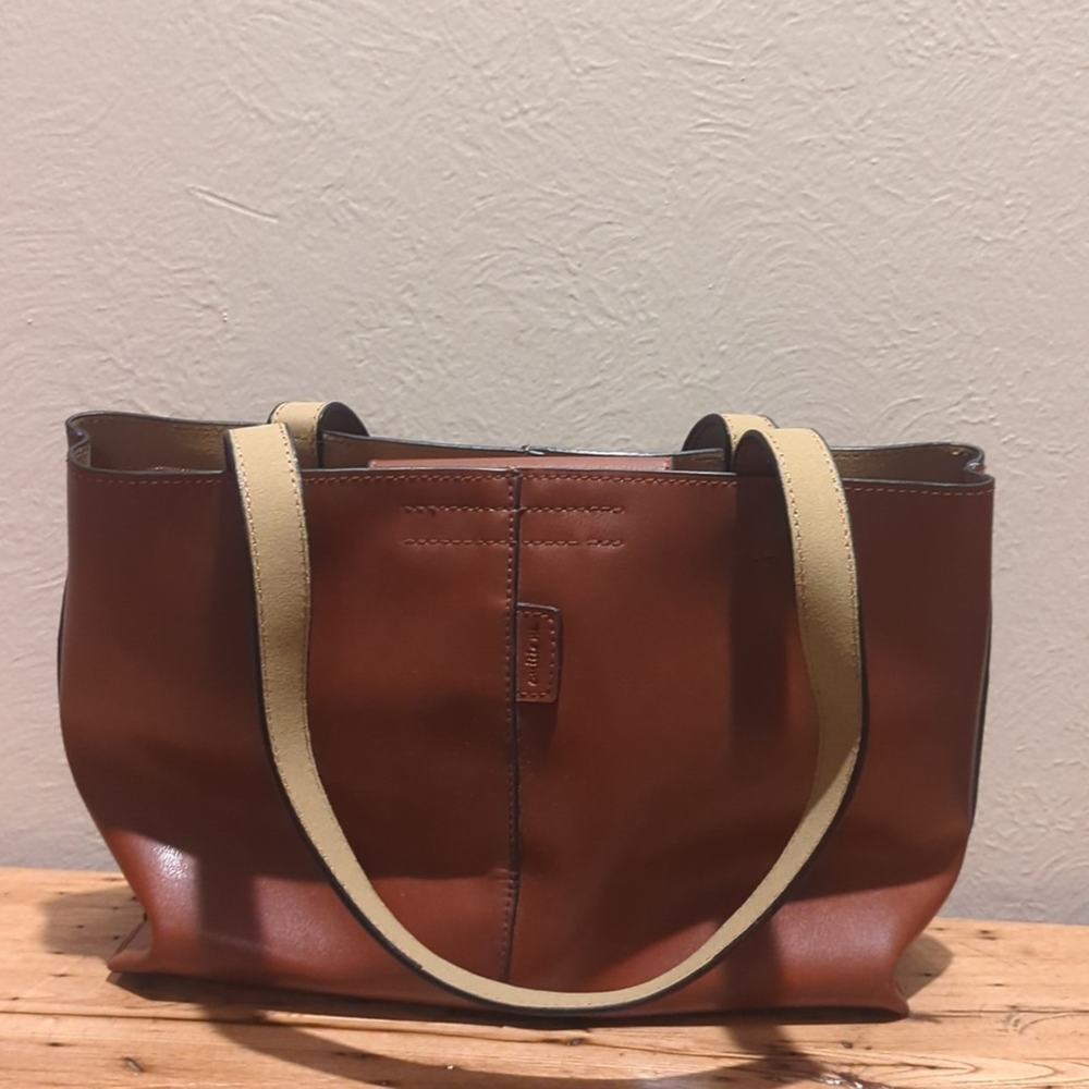 Emilie M. Simulated Leather Medium Tote Bag